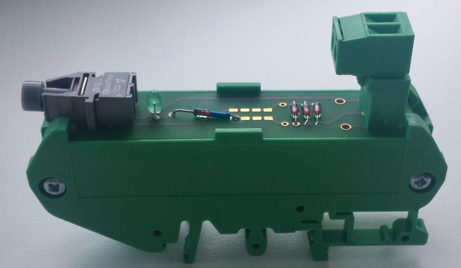 Optical fiber interface with electrical input LWL_TX_HFBR