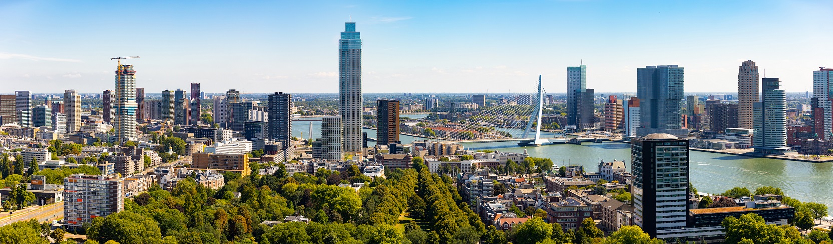 Rotterdam drone view